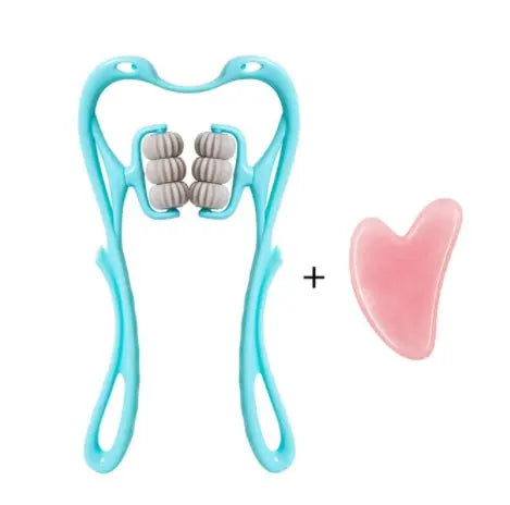Multifunctional Six-wheel  Manual Neck Massager Massage Relieve Roller Massage Tool null
