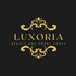 Luxoria logo on a black background