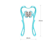 Multifunctional Six-wheel  Manual Neck Massager Massage Relieve Roller Massage Tool null