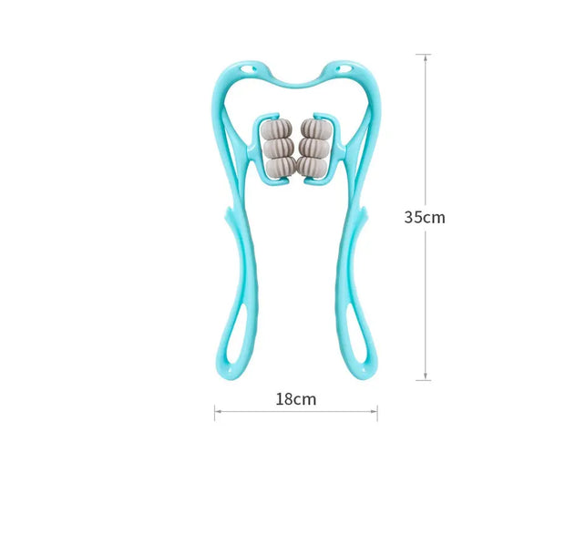Multifunctional Six-wheel  Manual Neck Massager Massage Relieve Roller Massage Tool null