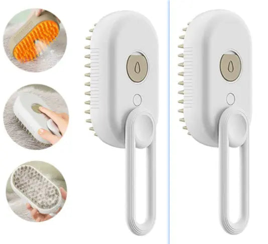 Cat Steam Brush Steamy Dog Brush 3 In 1 Electric Spray Cat Hair Brushes For Massage Pet Grooming Comb Hair Removal Combs Steam Pet Brush null