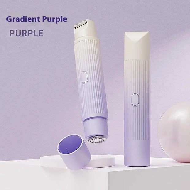 Dual-Head Electric Shaver Painless Women's Epilator Bikini Hair Removal Device in gradient purple colorpainless-hair-removal-device-for-women-gradient-purple.jpg