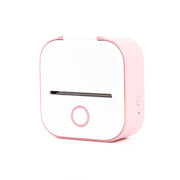 Portable Mini Thermal Label Printer Home Photo Printer Student Wrong Question Printer Bluetooth-compatible Mini Label Printer Price Tag in pink compact design.